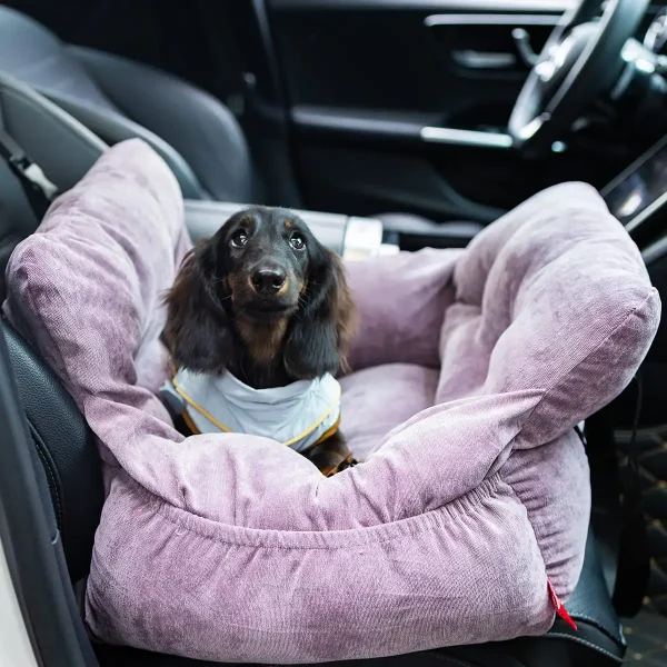 2-in-1 Dog Car Seat & Carrier Bag with Safety Belt